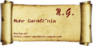 Muhr Gardénia névjegykártya